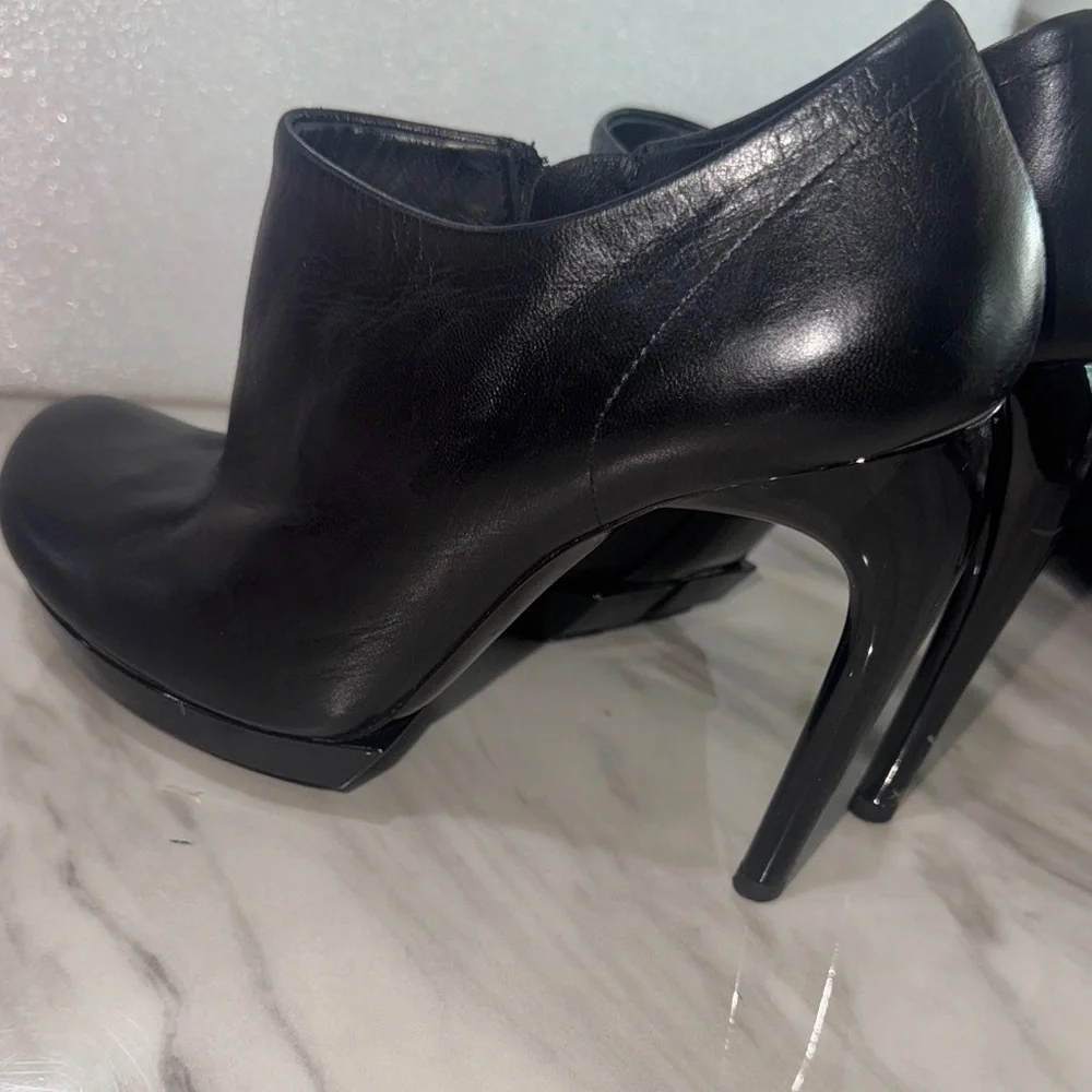Balenciaga Sleek Black Ankle Booties size 7.5
